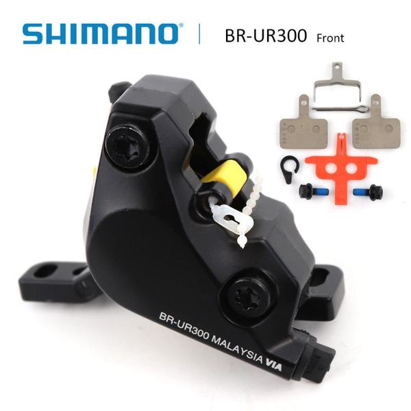 

bike brakes br ur300 mtb hydraulic flat mount disc brake caliper with b01s resin pads mountain bikes accessories