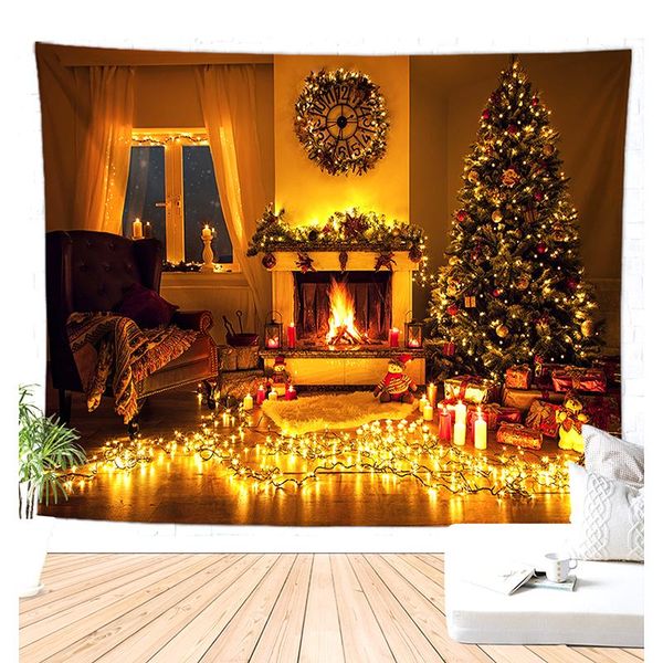 

tapestries home decoration christmas tree tapestry wall fabric fireplace muur tapijt drop carpet