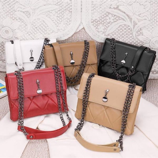 

korean fashion women's bags rhomboid chain bag double single shoulder small square casual cross-slung envelope cross body