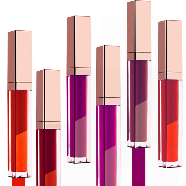 

50pcs custom pigmented nude liquid lipstick non-stick long lasting waterproof makeup matte lipgloss private label