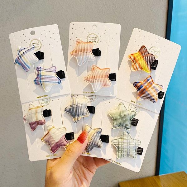 

hair clips & barrettes korean net red color mini butterfly hairpin children's knot love cartoon small claw clip baby headdress female a, Golden;silver