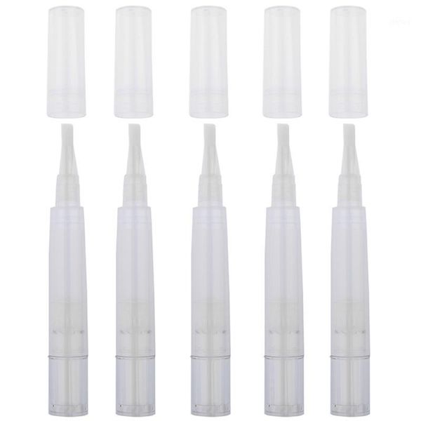 

colors 5 pieces 5ml travel empty twist pen makeup diy bottle cosmetic container tube nail tool storage bottles & jars