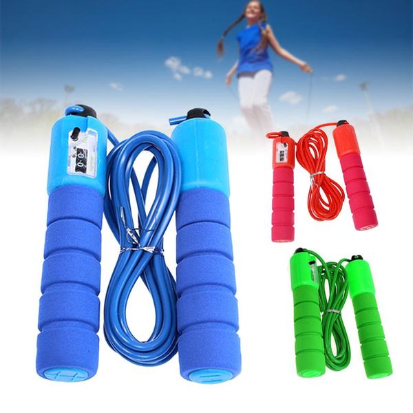 

jump ropes rope with counter automatic counting heavy duty jumping press to reset adjustable length for kids adults soft and safe