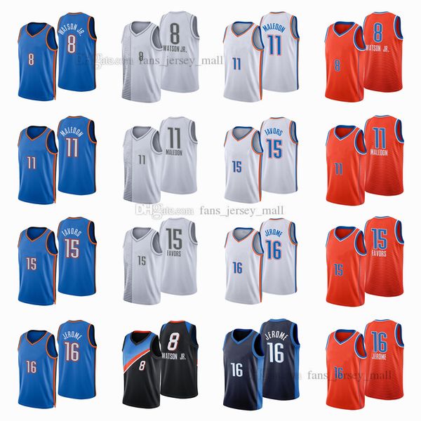 

printed city basketball jerseys derrick 15 favors ty 16 jerome theo 11 maledon paul 8 watson jersey color white orange yellow, Black;red