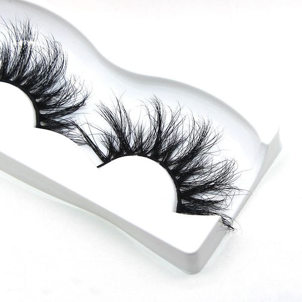 

false eyelashes 25mm 5d mink crisscross natural cruelty fake lashes makeup 3d extension soft wispy