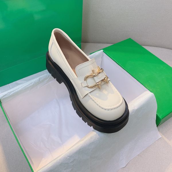 

designer high-quality trendy women's shoes, thick-soled leather, comfortable, non-slip and wear-resistant, size 35-40, Black