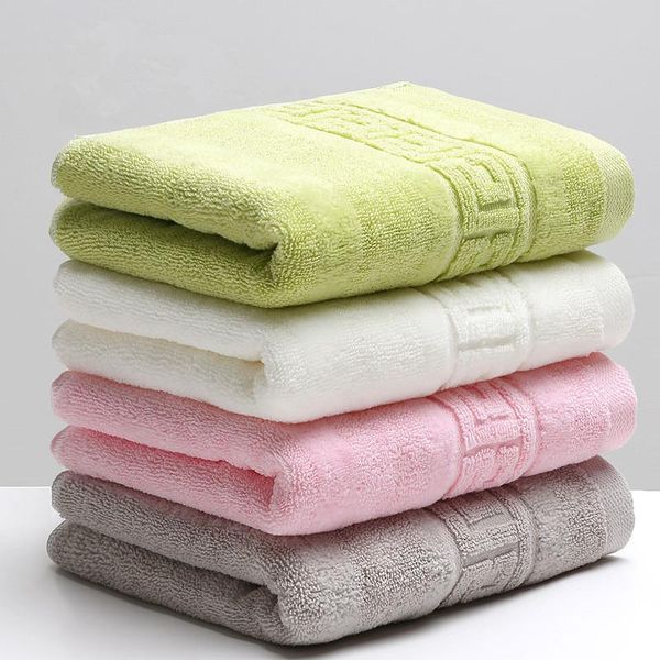 

towel 34x74cm 100% cotton absorbent solid color soft comfortable grade men women family bathroom hand 10