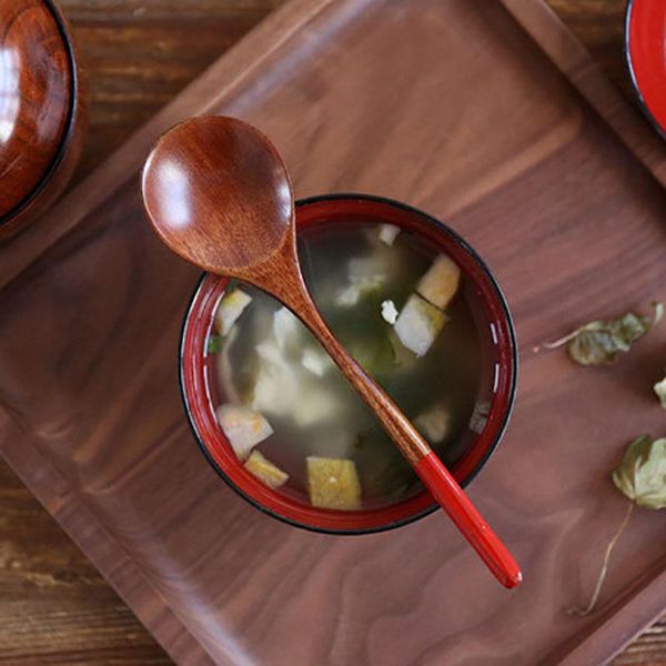 

spoons japanese nanmu spoon long handle wooden xylogen eating home soup timber great hand simple comfortable dipper ladle clean drink