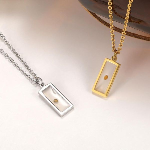 

pendant necklaces real mustard seed necklace stainless steel chain faith for christian inspirational jewelry gift collier femme 2021 bff, Silver