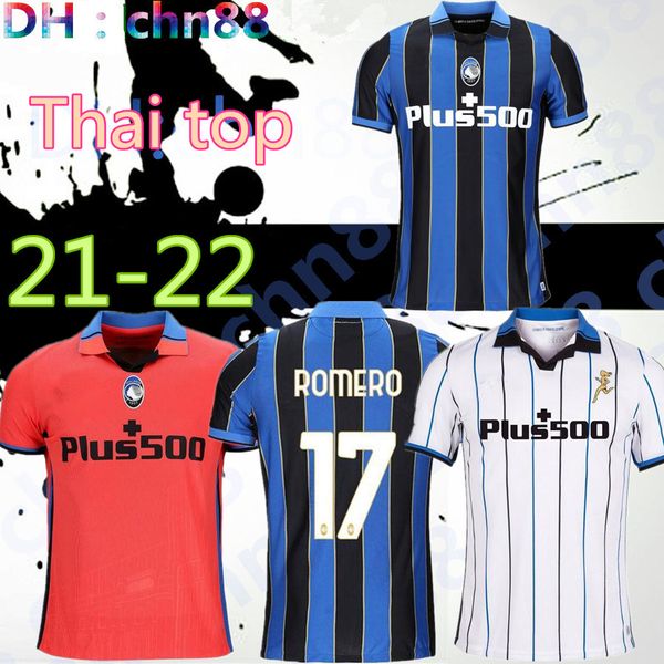 

21 22 atalanta soccer jerseys duvan ilicic .muriel gosens 2021 2022 romero home away third mirancihuk malinovskyi football shirts kids kit, Black;yellow