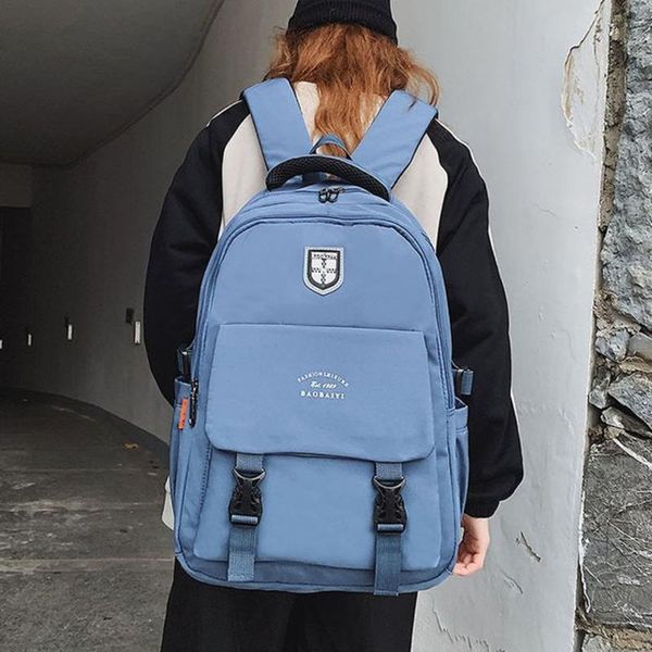

backpack female large school bags for teenage boy 2021 nylon travel women mochilas sac a dos ladies laprucksack men bag pack