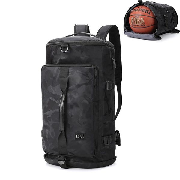 

camo gym backpack waterproof basketball bag men women athletic sneaker sport rucksack big shoulder with shoe compartment outdoor bags