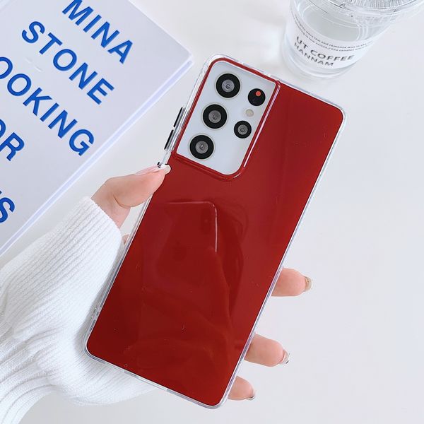

pure color mirror surface tpu mobile phone cases for iphone 12 11 pro promax x xs max 7 8 plus samsung s10 s20 note10 note20