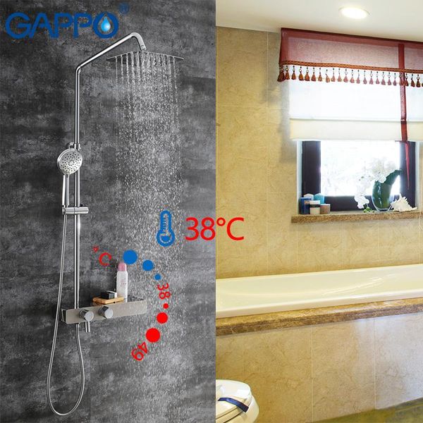 

gappo shower faucets thermostatic mixer bathroom faucet thermostat faucet bath mixer wall mounted rainfall shower set taps