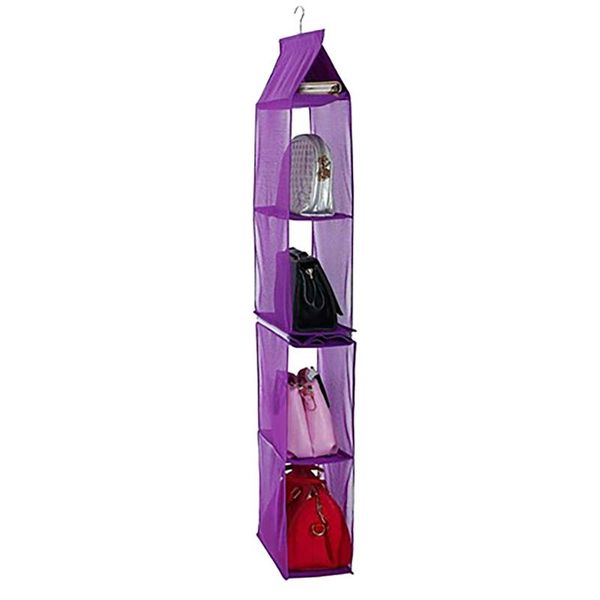 

storage boxes & bins handbag rack, detachable 4-layer bag hanging space saving organization living room bedroom