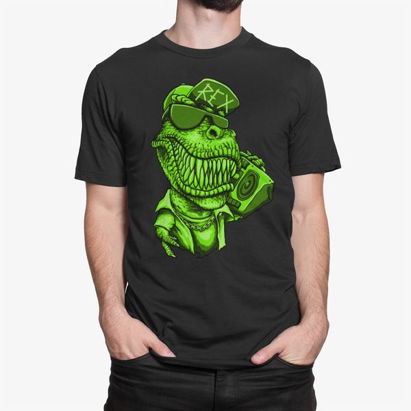 

dinosaur t-rex t-shirt tee dino jurassic funny birthday gift, White;black
