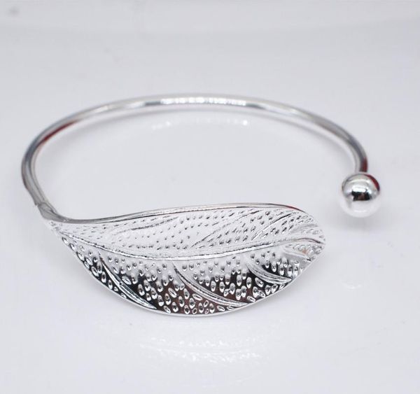 

sweet literary elegance, small fresh tree leaves, open bracelets fashion branch hand jewelry bangle, Black