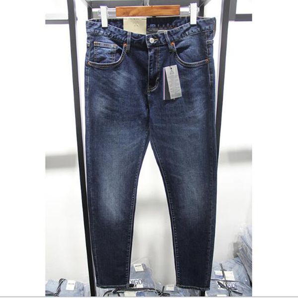 

men's jeans straight jeans, casual cotton bra, men's fashion loose jeans, Blue