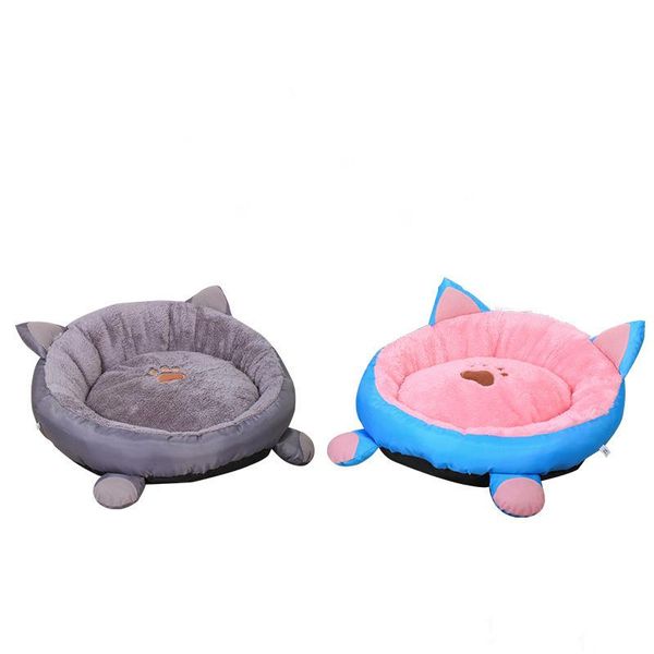 

cat beds & furniture warm bed velvet comfortable ear shape kennel for puppy cama gato lovely soft cave house pet supplies