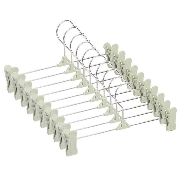 

hangers & racks trouser hangers, 10 pack skirt with adjustment plastic grip pant 85la