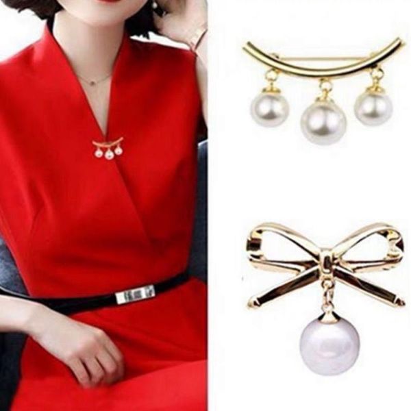 

pins, brooches korea fashion bowknot for women jewelry pearl pins accessories enamel pin butterfly wholesal, Gray