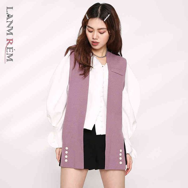 

sleeveless vest style cardigan with various shapes for women autumn winter fashion button lace shawl 2a398 210507, White