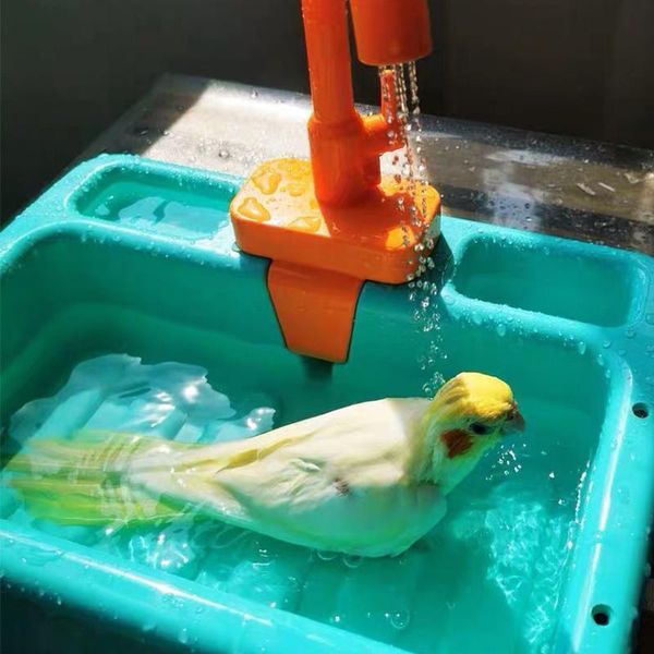 

small animal supplies pretty better parrot perch shower pet bird bath cage basin bowl birds accessories toy