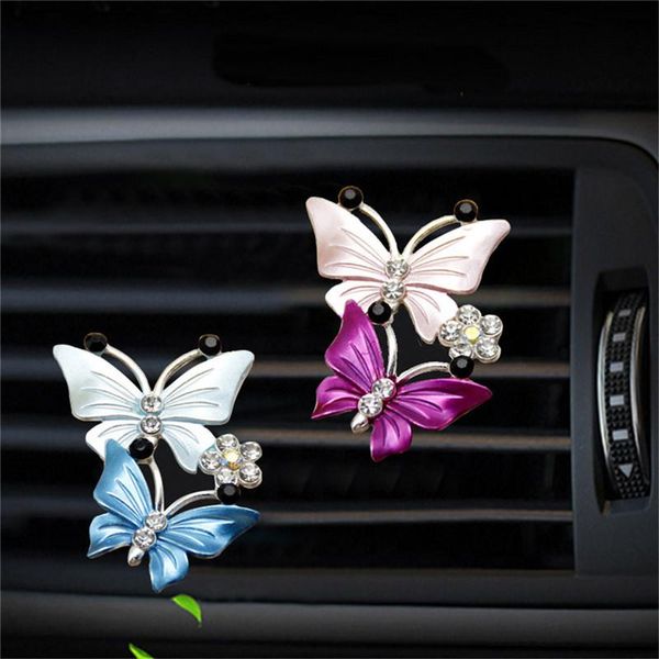 

car air conditioning freshener cute butterfly perfume clip decoration outlet purifier fragrance deodorant
