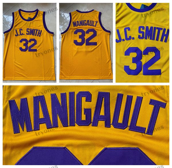 Herren JC Smith #32 College Don Cheadle Earl The Goat Manigault Basketballtrikots Gelb genähte Hemden S-XXL