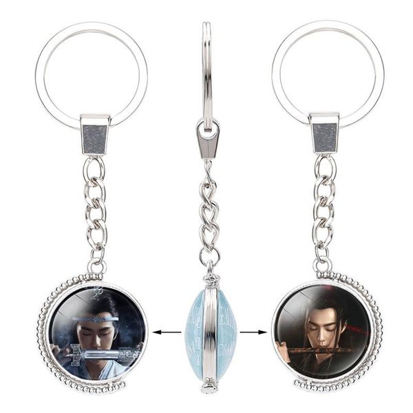 

keychains dao zu shi keychain cosplay the untamed hang characters acrylic 1pcs, Silver