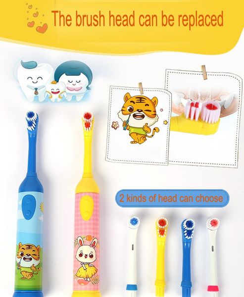 

smart electric toothbrush for kids battery operated oral hygiene no rechargeable teeth brush children
