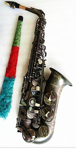 Melhor qualidade yanagis A-992 saxofone alto e-flat preto sax bocal ligadura reed pescoço instrumento musical acessórios
