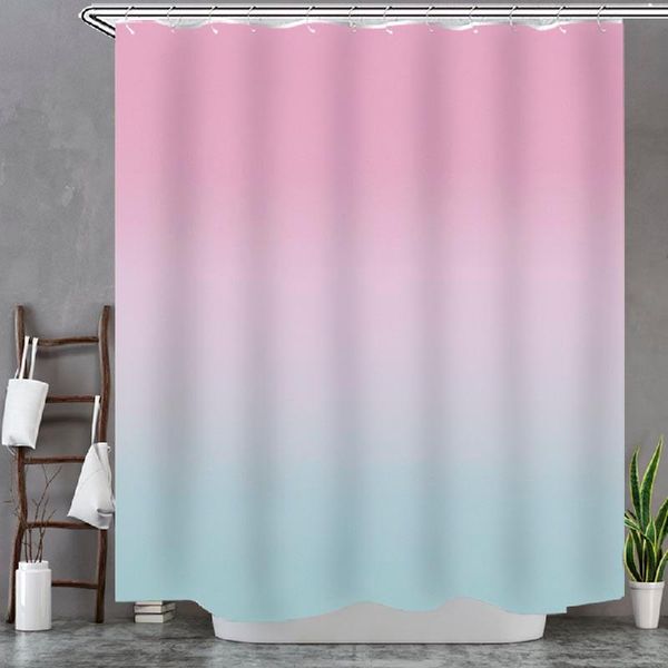 

shower curtains customized gradient series bathroom waterproof polyester fabric 3d curtain green plants beach