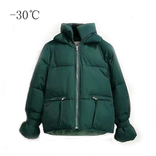 

women's jackets red winter anorak 2021 women-s warm short coat black cotton padded girls hooded thick puffer ladies outerwear, Black;brown