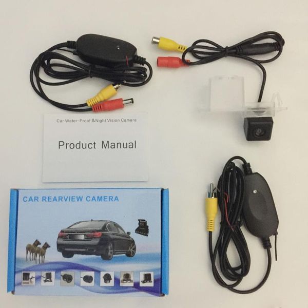 

car rear view cameras& parking sensors backup camera for ssangyong rexton 2006~2021 / rca aux wire or wireless hd wide lens angle ccd night