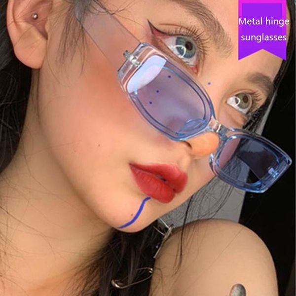 

metal hinge ladies ocean mirror oval retro sunglasses fashion glitter jelly color trend glasses uv400, White;black