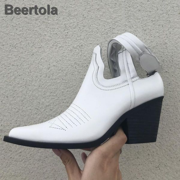 

dress shoes slingbacks women pumps genuine leather retro mid block heel woman designer sewing cross straps hook loop spike, Black