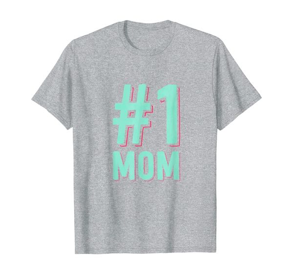 

number one mom mothers day shirt for mama women gift for her, White;black