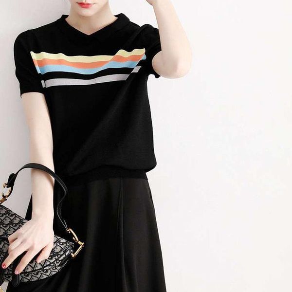 

women's t-shirt 2021 summer women black female fashion casual brand ladies sweater mujer camisetas de d51, White