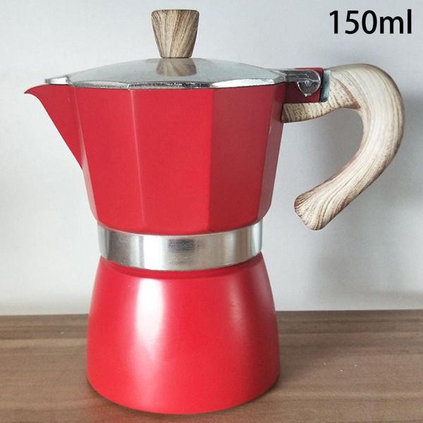 

coffee pots aluminum italian moka espresso maker percolator stove pot 150/300ml portable kettle kitchen tools