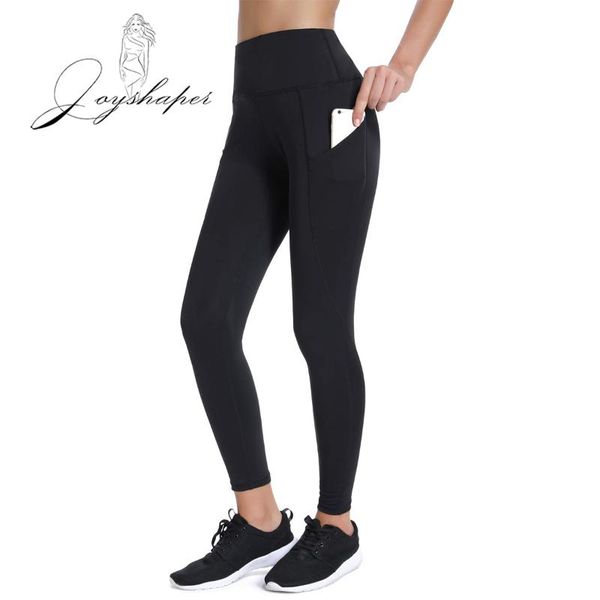 

women's leggings joyshaper 2021 women push up fitness gym leggins running mesh seamless workout pants femme high waist mujer casual, Black