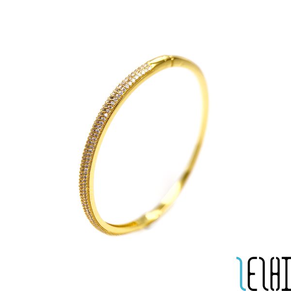 

promise eternal charm love iced out tennis bangle for women glitter wedd s925 sterling silver plating diamond bangles woman fashion wedding, Golden;silver