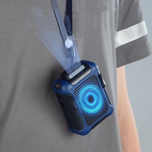 

hanging waist fan usb charging mini neck outdoor handheld portable electric fans