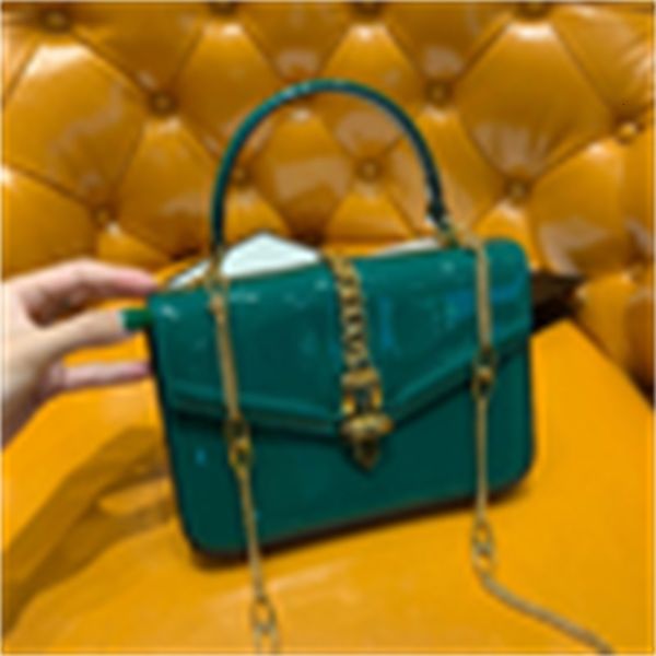 

evening brand designer luxury vzpu bag patent mini tote 589479 clutches green women handbags iconic body shoulder bags totes cross