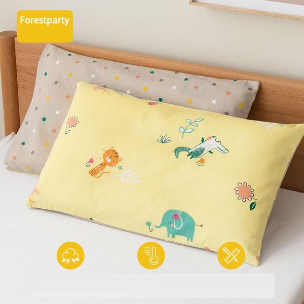 

cartoon children pillow breathable cotton pattern head support protection kids cushion core+pillow case pillows