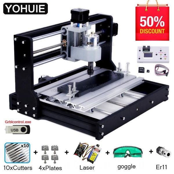 

machining cnc 3018 pro laser engraver wood router machine grbl er11 hobby diy engraving for pcb pvc mini cnc3018
