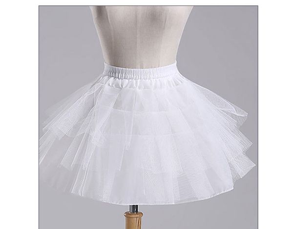 2022 Papticoats curtos brancos ou pretos 2021 Mulheres por linha 3 camadas de camisa para vestido de noiva Jupon Cerceau Mariage