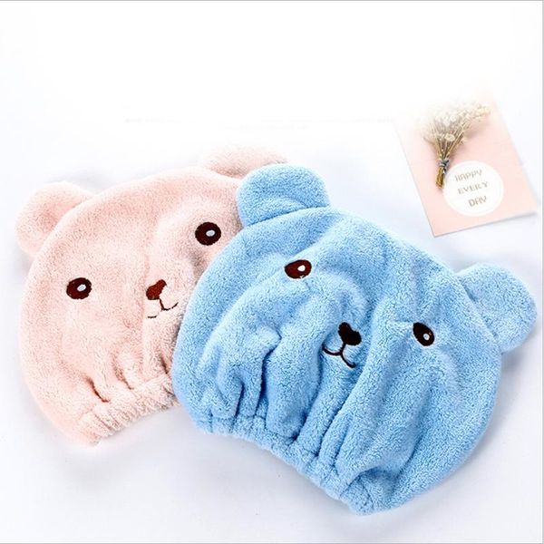 

cute lady dry towels can be used for quick-drying hair caps and shower towel