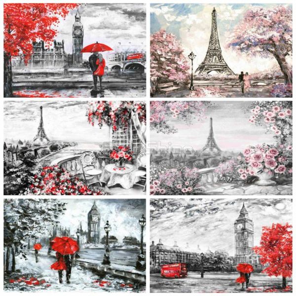 

diamond painting evershine 5d full square landscape cross stitch embroidery sale eiffel tower rhinestones art home decor