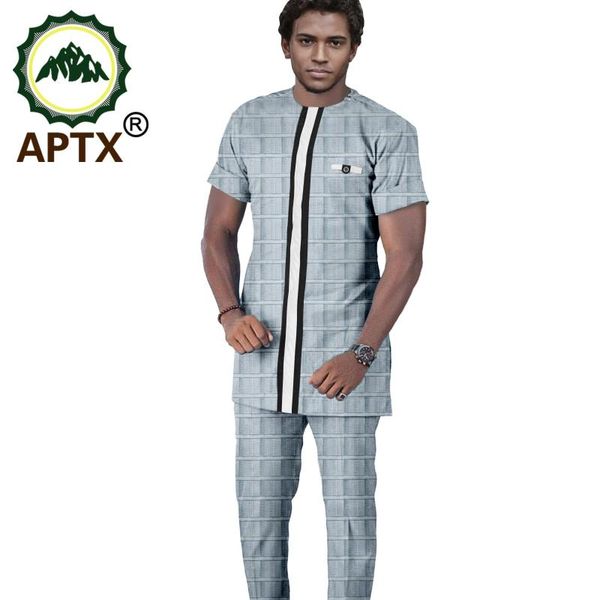 

men's tracksuits 2021 summer fashion jacquard suit aptx custom short sleeve + trousers t2021036, Gray
